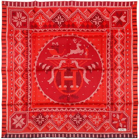 Hermès Au Coin Du Feu Silk Scarf Dimitri Rybaltchenko 90 cm